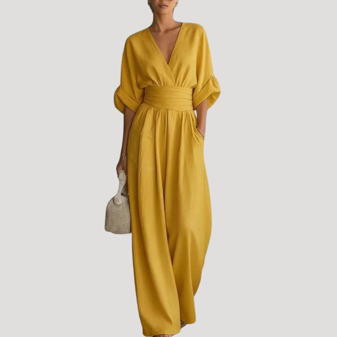 Women’s Jumpsuit | Summer Wide Leg V Neck