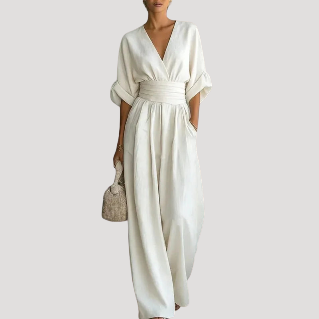 Women’s Jumpsuit | Summer Wide Leg V Neck