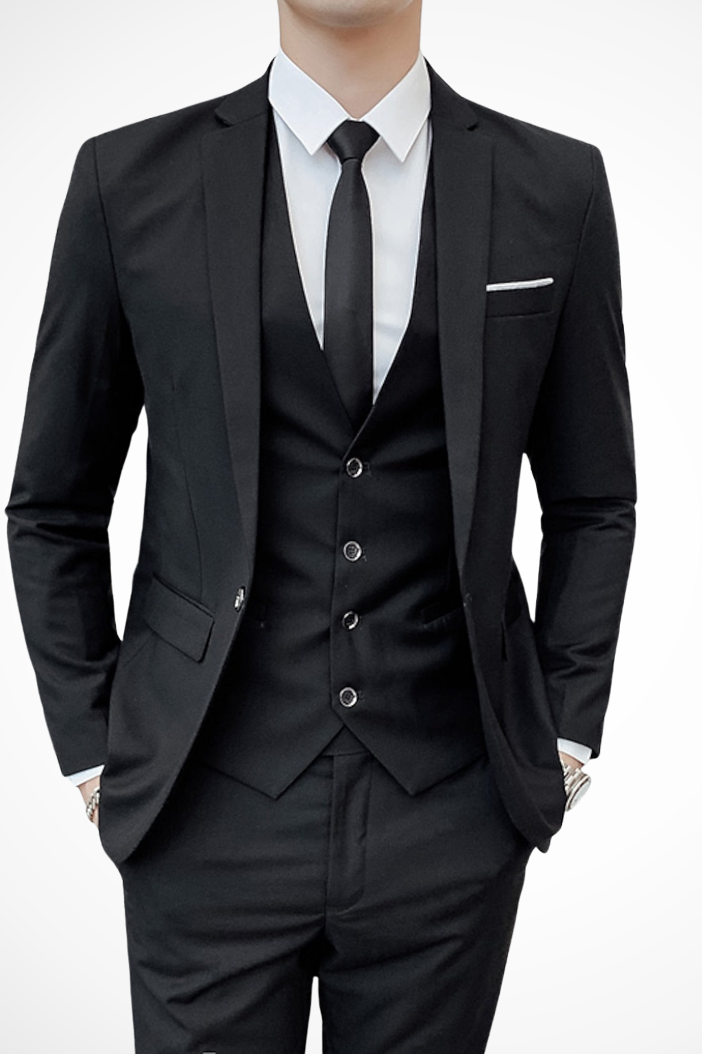 Men's Suit | Slim Fit Notch Lapel 3 Piece Wedding Guest