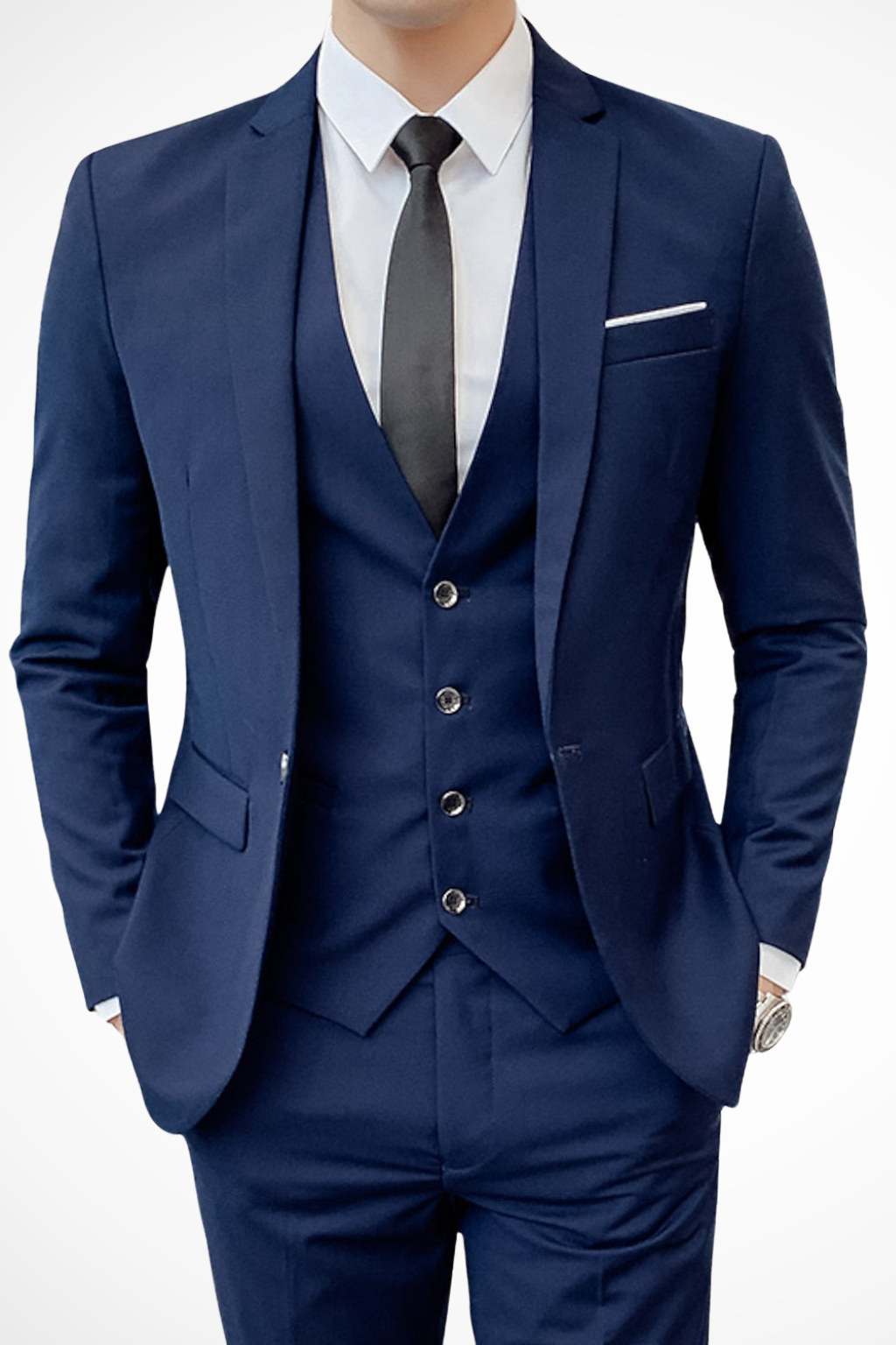 Men's Suit | Slim Fit Notch Lapel 3 Piece Wedding Guest