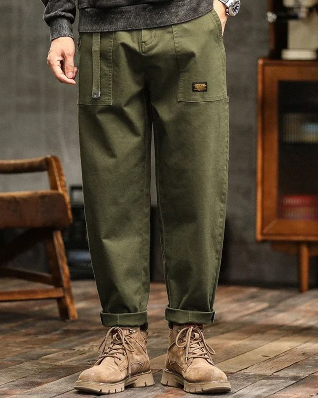 Men's Cargo Trousers | Straight Leg