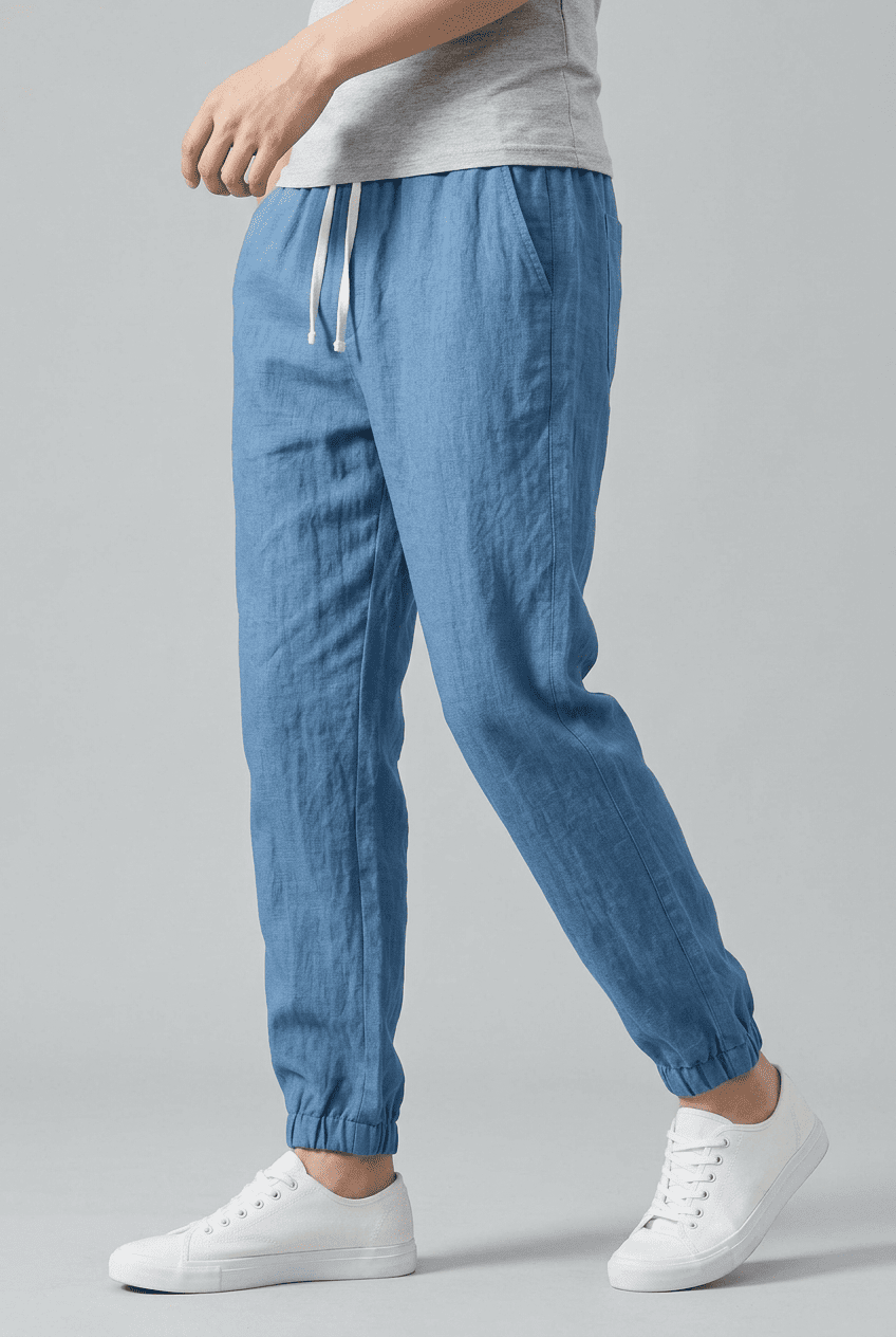 Men’s Relaxed Fit Drawstring Trousers | Casual
