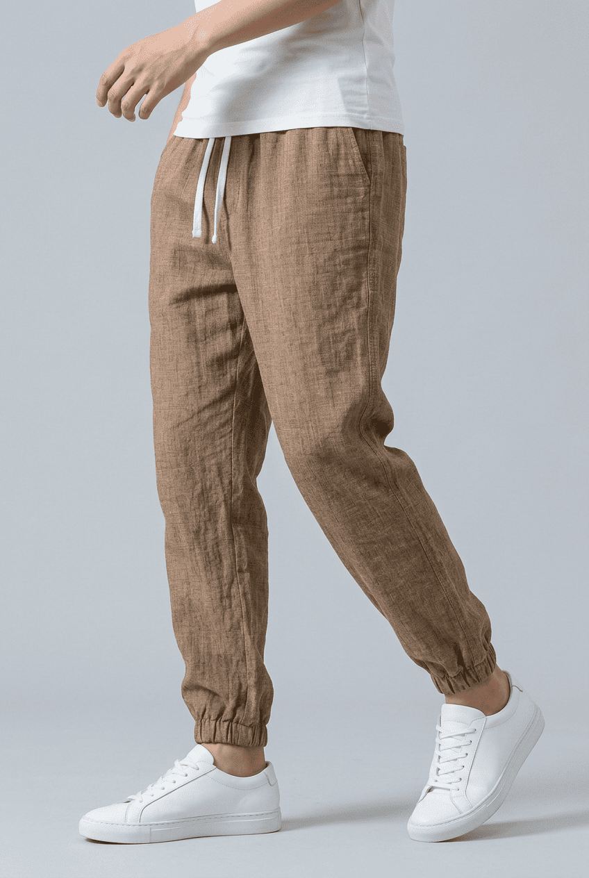 Men’s Relaxed Fit Drawstring Trousers | Casual