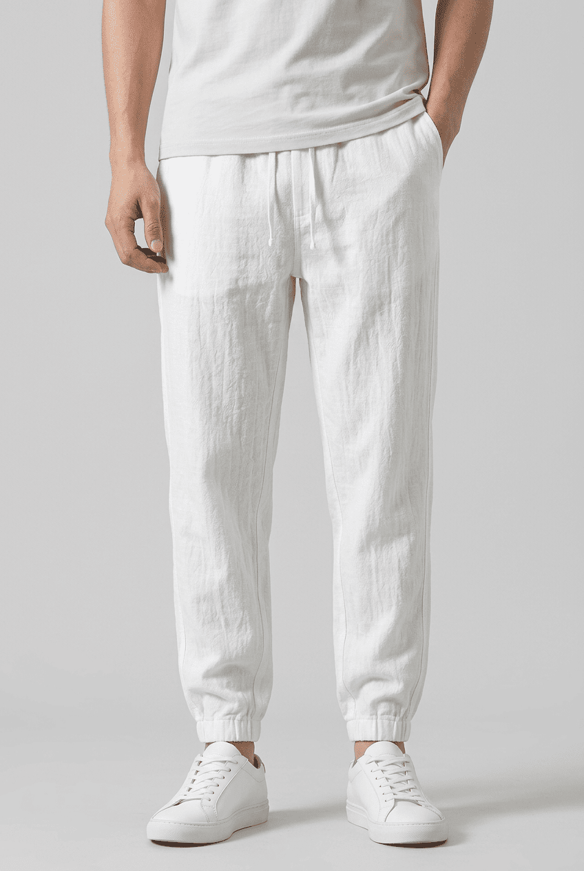 Men’s Relaxed Fit Drawstring Trousers | Casual