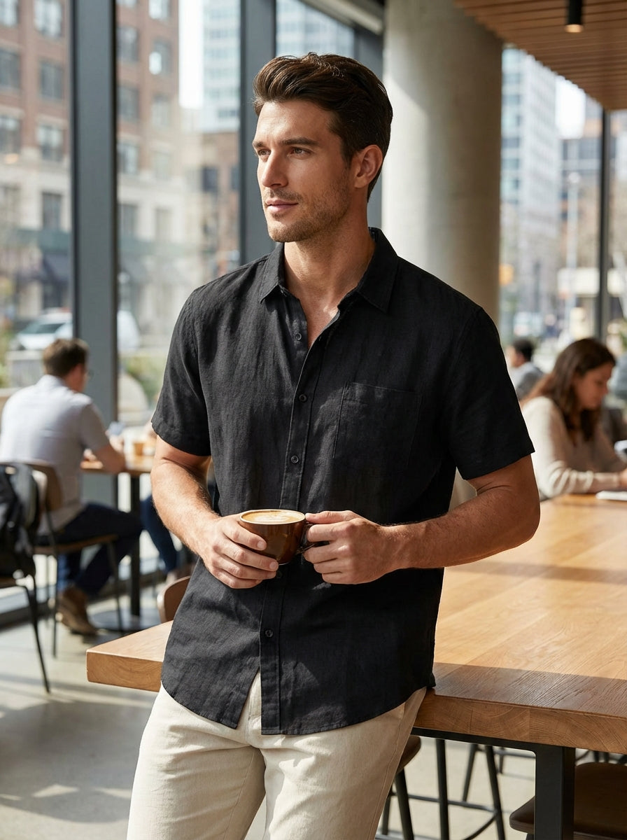 Men’s Short Sleeve Shirt | Button-Up