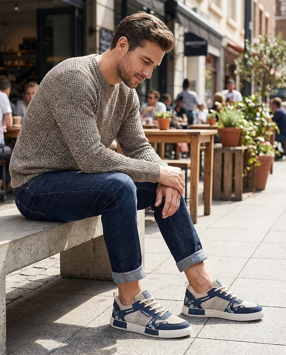 Men's Sneakers | Casual Trainers with Mesh Design
