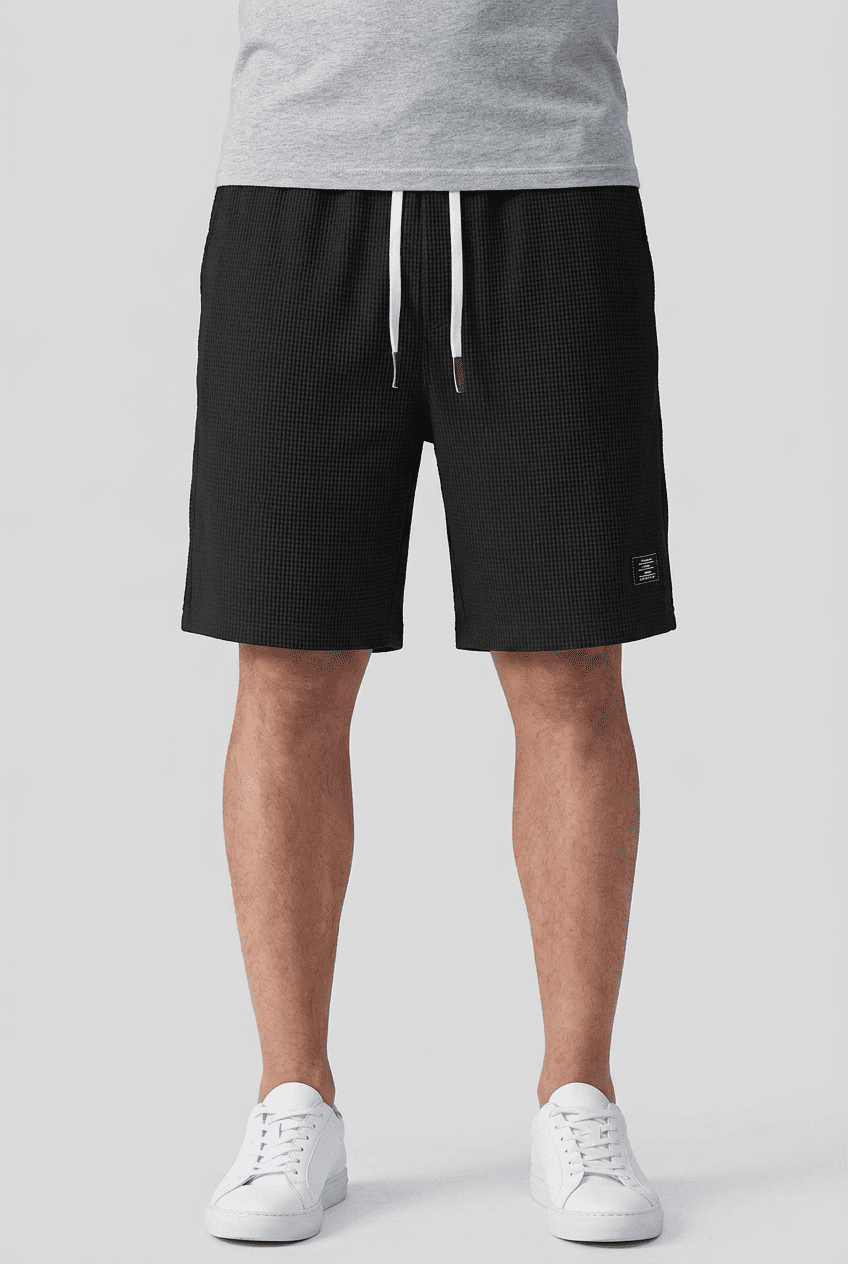Men’s Textured Casual Summer Shorts | Relaxed Fit