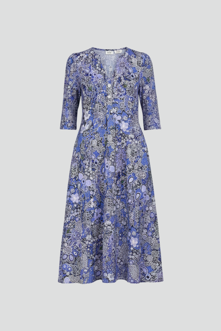 Women’s Dress | 3/4 Sleeves Midi V-Neck