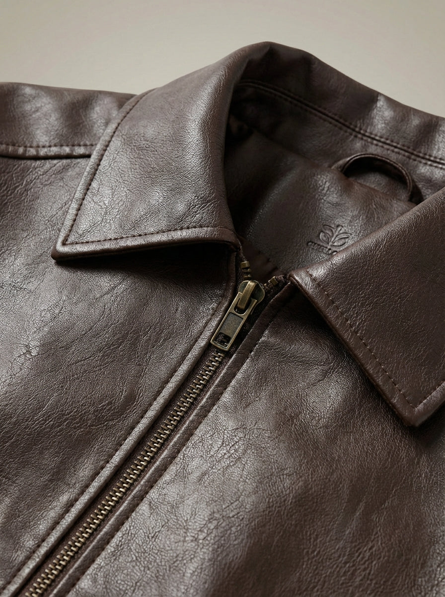 Women's Biker Style Jacket | Zip-Up