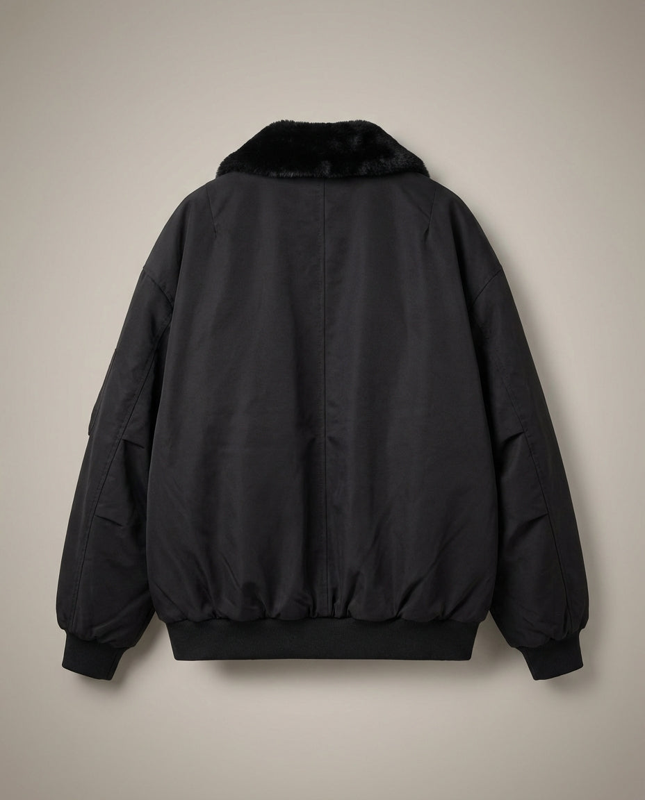 Women's Bomber Jacket | Zip-Up Oversized Fit