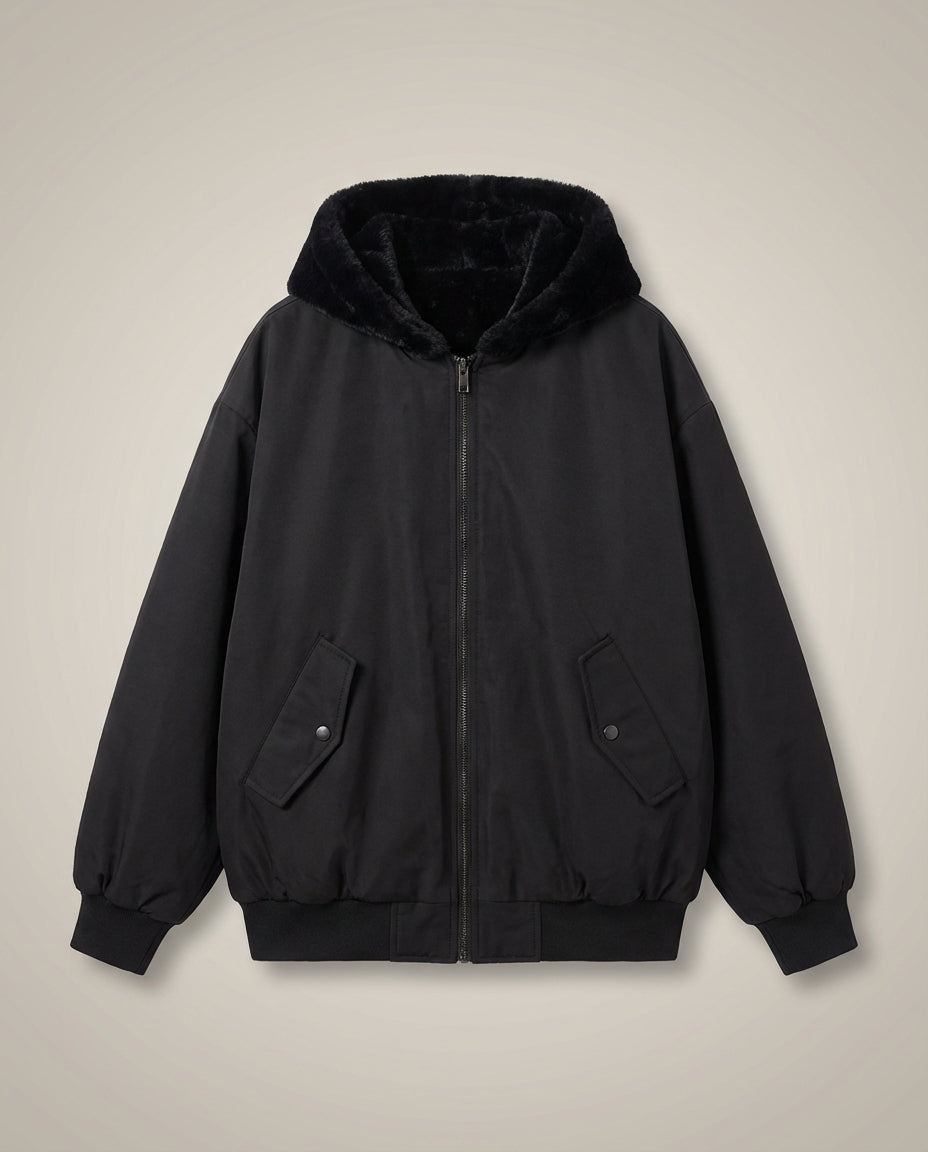 Women's Bomber Jacket | Zip-Up Oversized Fit