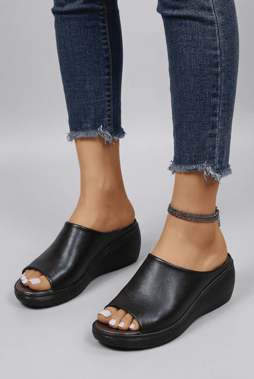 Women’s Casual Platform Slide Sandals | Slip On
