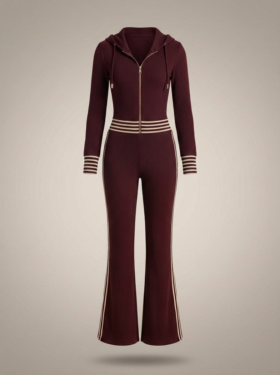 Women's Jumpsuit | Zip-Up Hooded