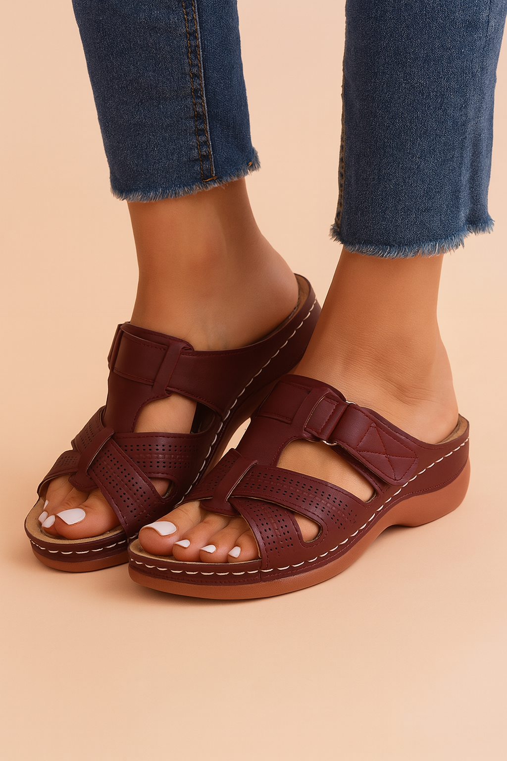Women's Sandal | Slip On Flip Flops With Straps