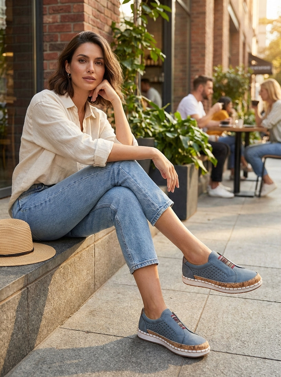 Women's Slip-On Walking Shoes | Round Toe