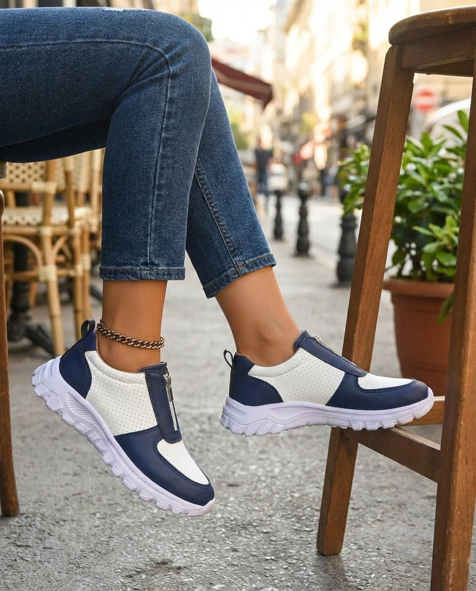 Women's Sneakers | Slip-On Trainers Zipper Design