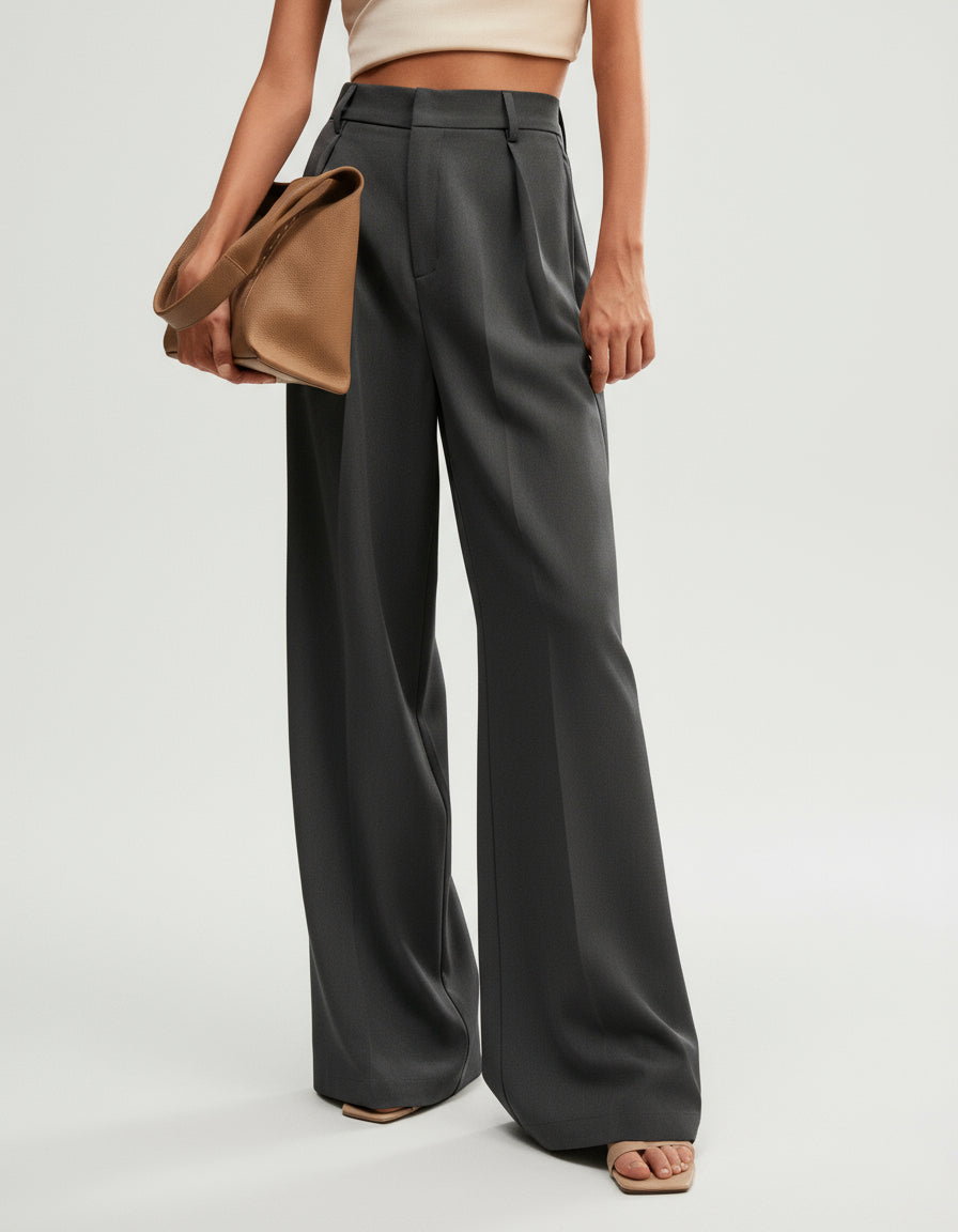 Women's Trouser | Wide Leg High Waist Tailored