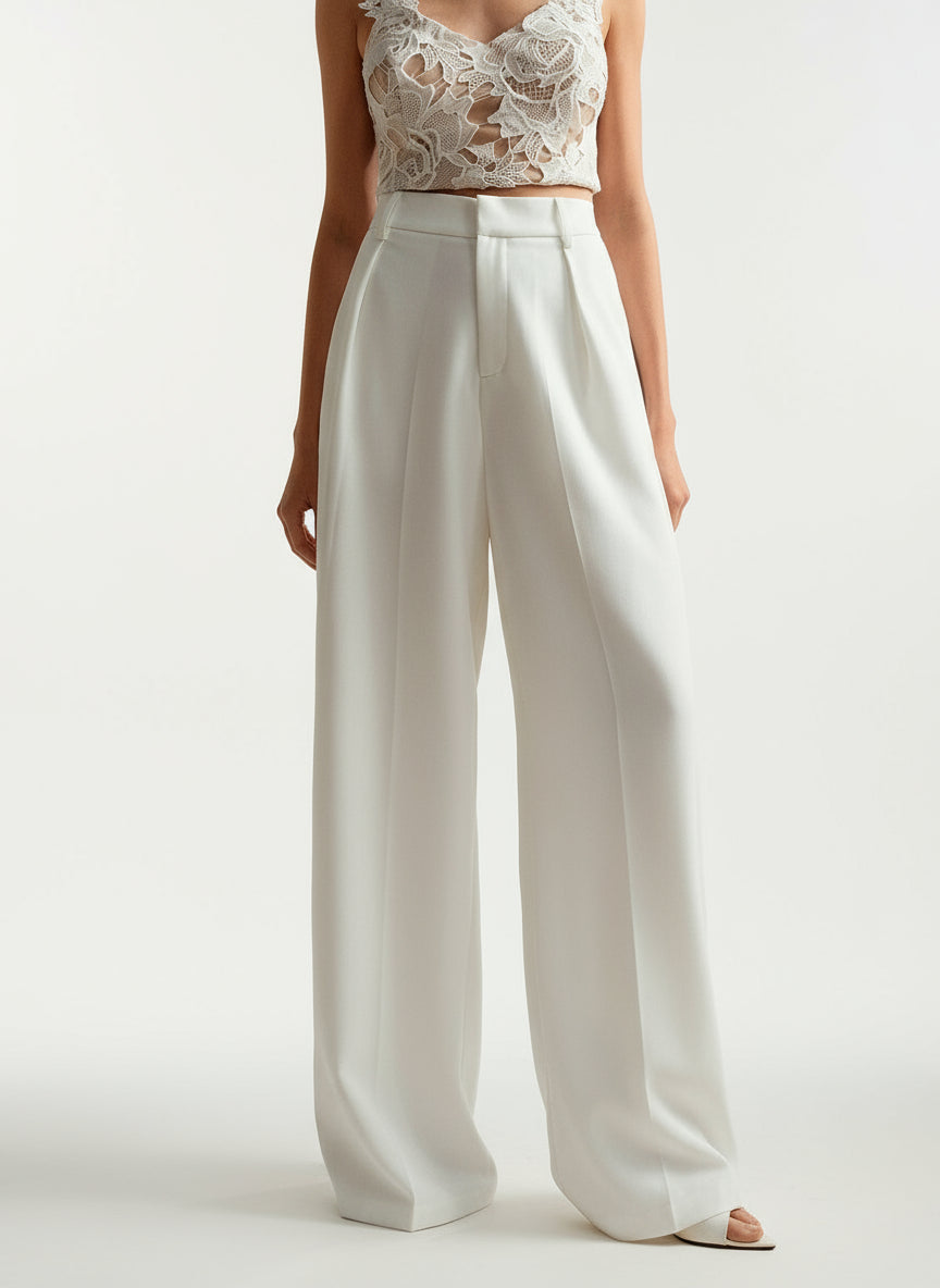 Women's Trouser | Wide Leg High Waist Tailored
