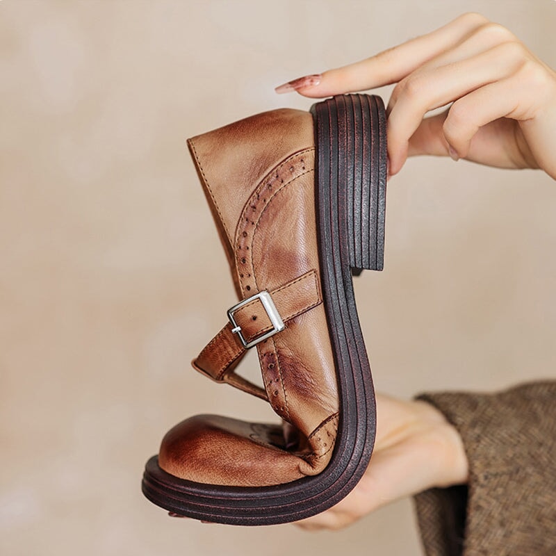 Women’s Vintage Classic Retro Shoes | Round Toe