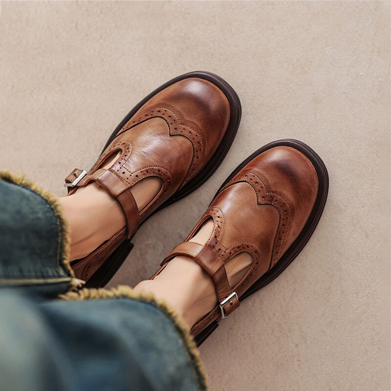 Women’s Vintage Classic Retro Shoes | Round Toe