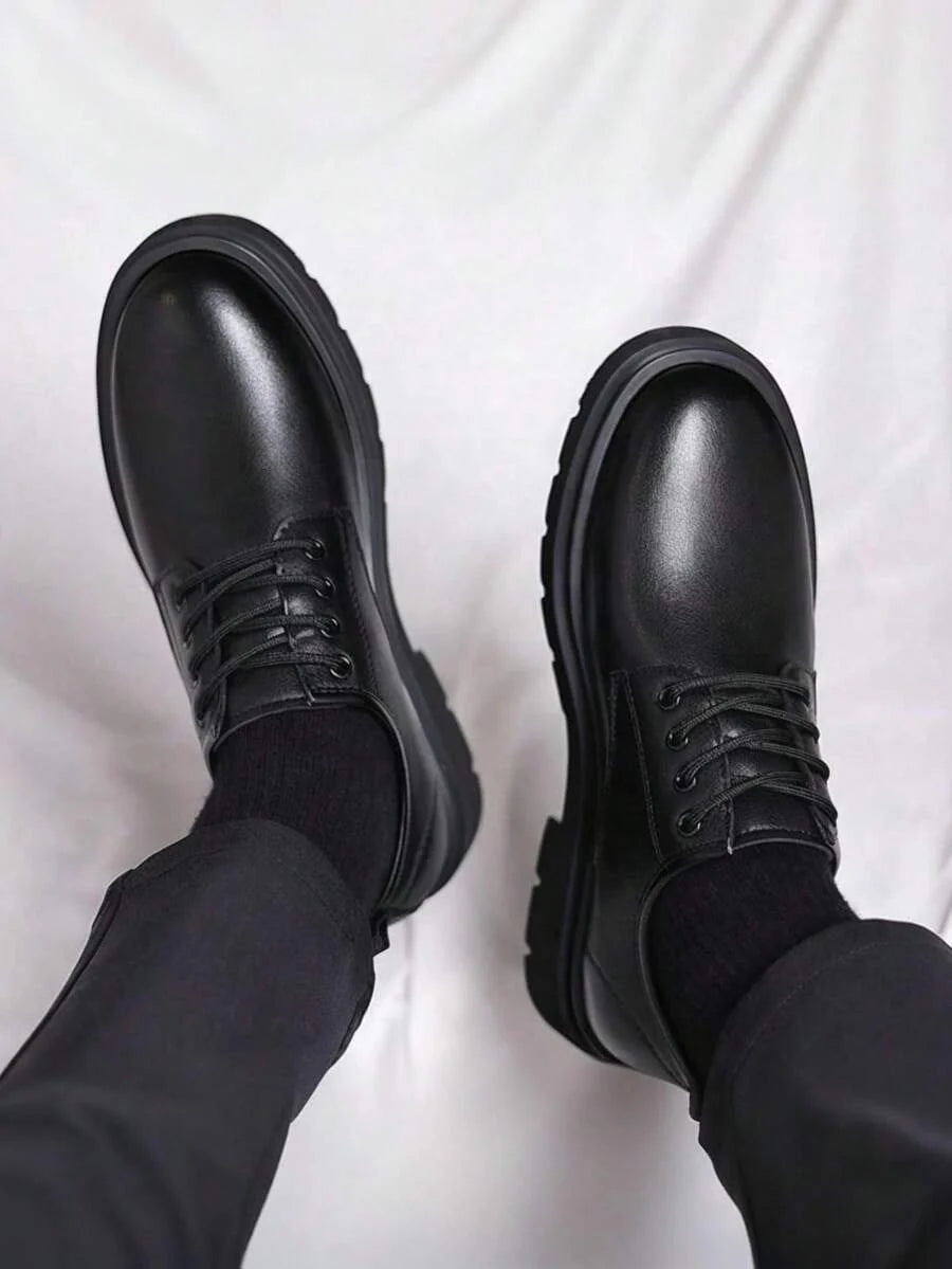 Men's Derby Shoes | Chunky Sole & Round Toe