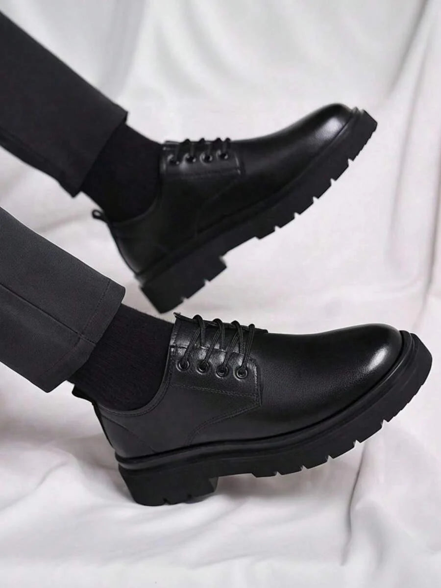 Men's Derby Shoes | Chunky Sole & Round Toe
