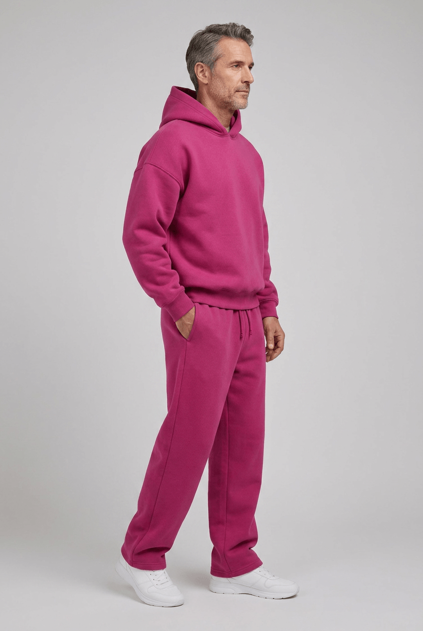 Men's Oversized Hoodie and Wide Leg Sweatpants Tracksuit