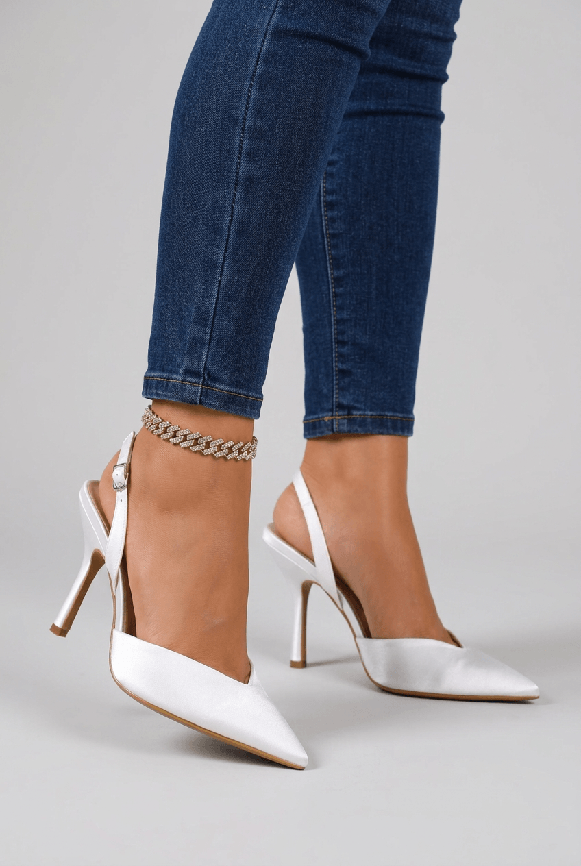Women’s Pointed Toe Slingback Heel Sandals | Modern