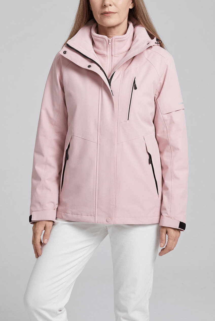 Women's Hooded Windbreaker | Fleece Lining & Zip Pockets