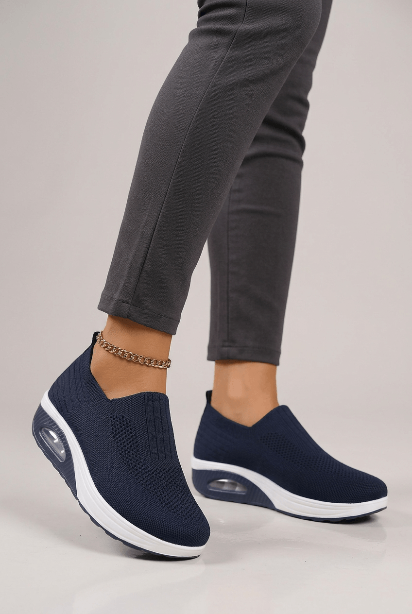 Women’s Casual Knit Walking Sneakers | Slip On