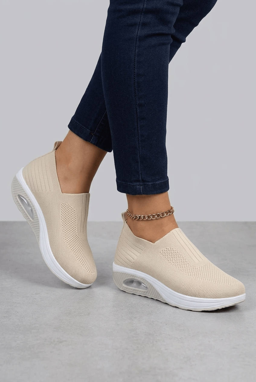 Women’s Casual Knit Walking Sneakers | Slip On