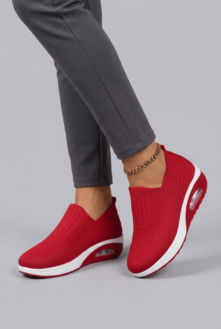 Women’s Casual Knit Walking Sneakers | Slip On