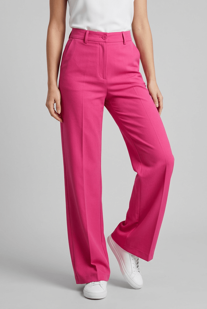 Women’s High Waist Wide Leg Pants | Straight Fit