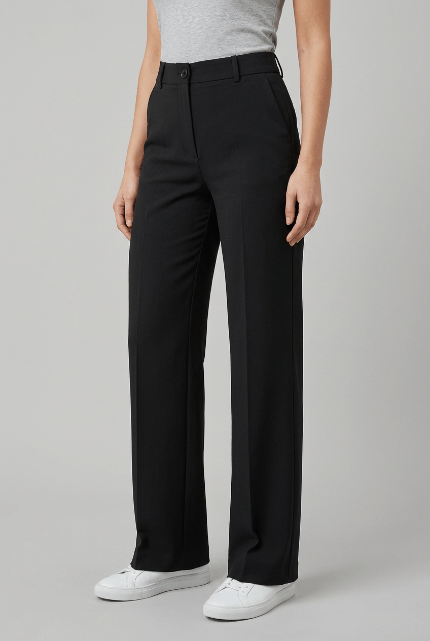Women’s High Waist Wide Leg Pants | Straight Fit