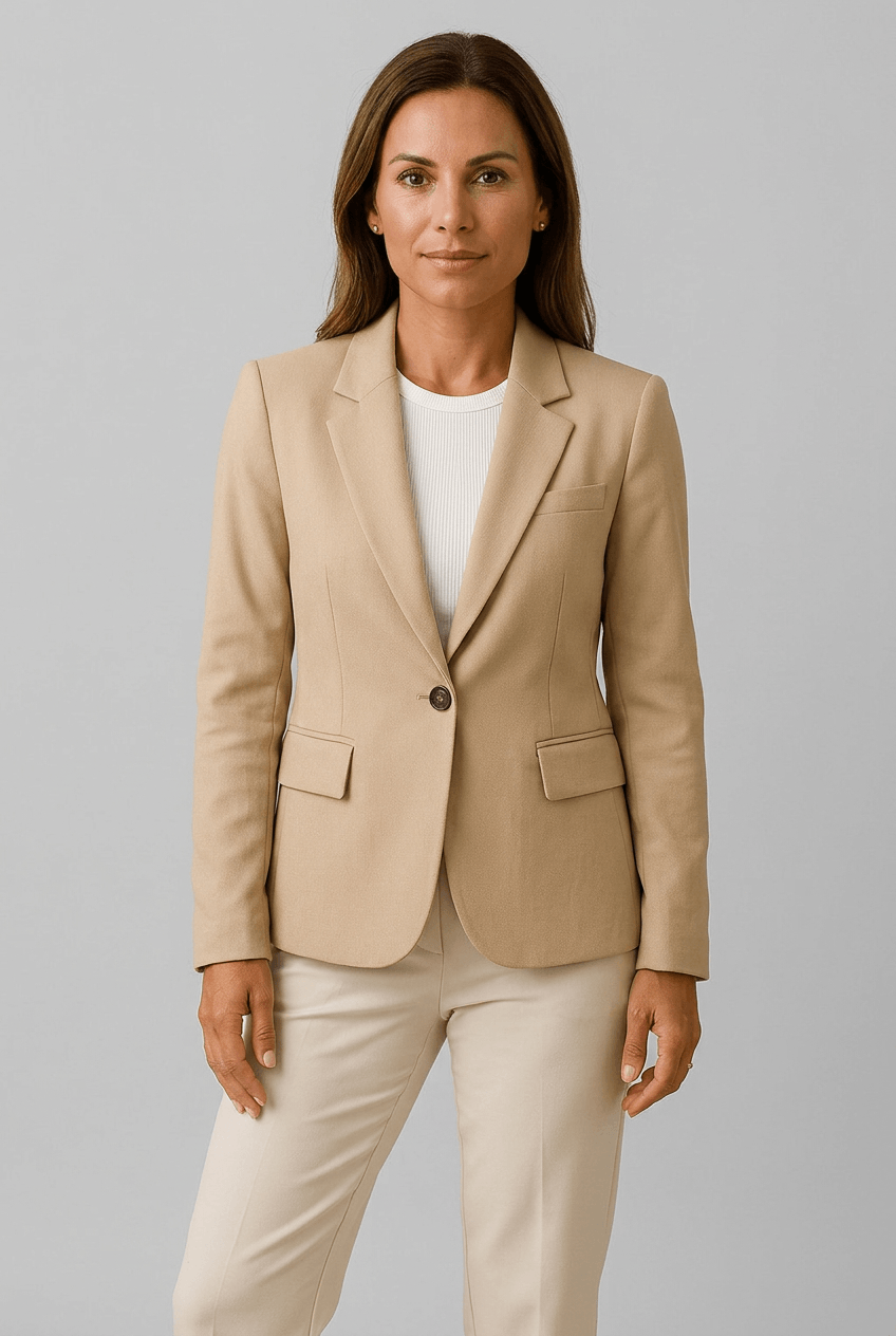 Women's Tailored Fit Single-Button Closure Blazer | Modern