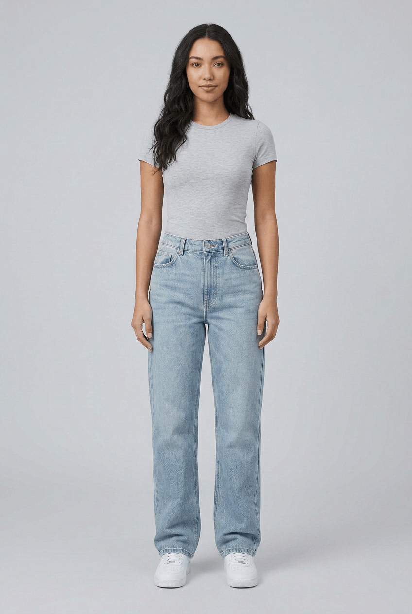 Women's Jeans | Straight Leg High Waisted