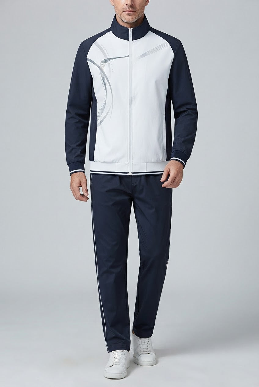 Men's Casual Cut Tracksuit | Two-Piece Sportswear Set