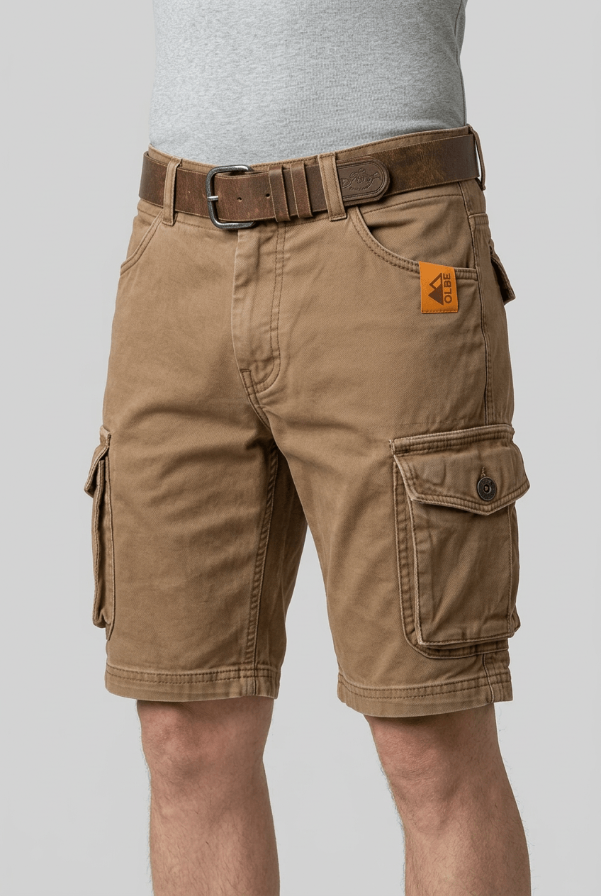 Men's Cargo Shorts | Belt Loops & Flap Pockets