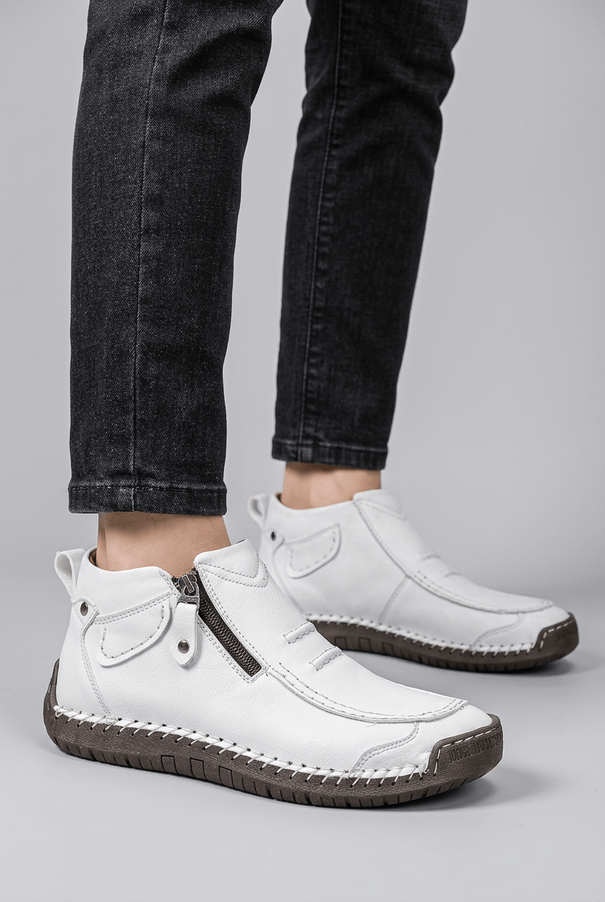 Men's Boots | Side Zipper & Moccasin Stitch Detail