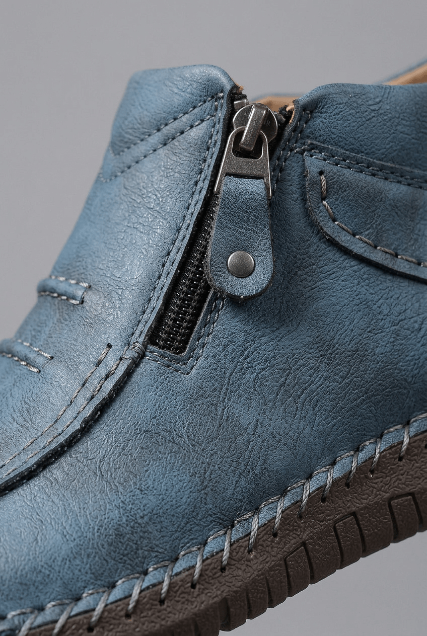Men's Boots | Side Zipper & Moccasin Stitch Detail