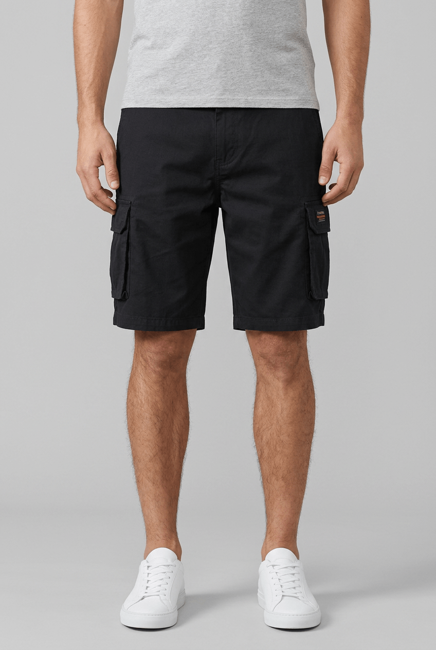 Men's Cargo Shorts | Elasticated Waist & Large Pockets
