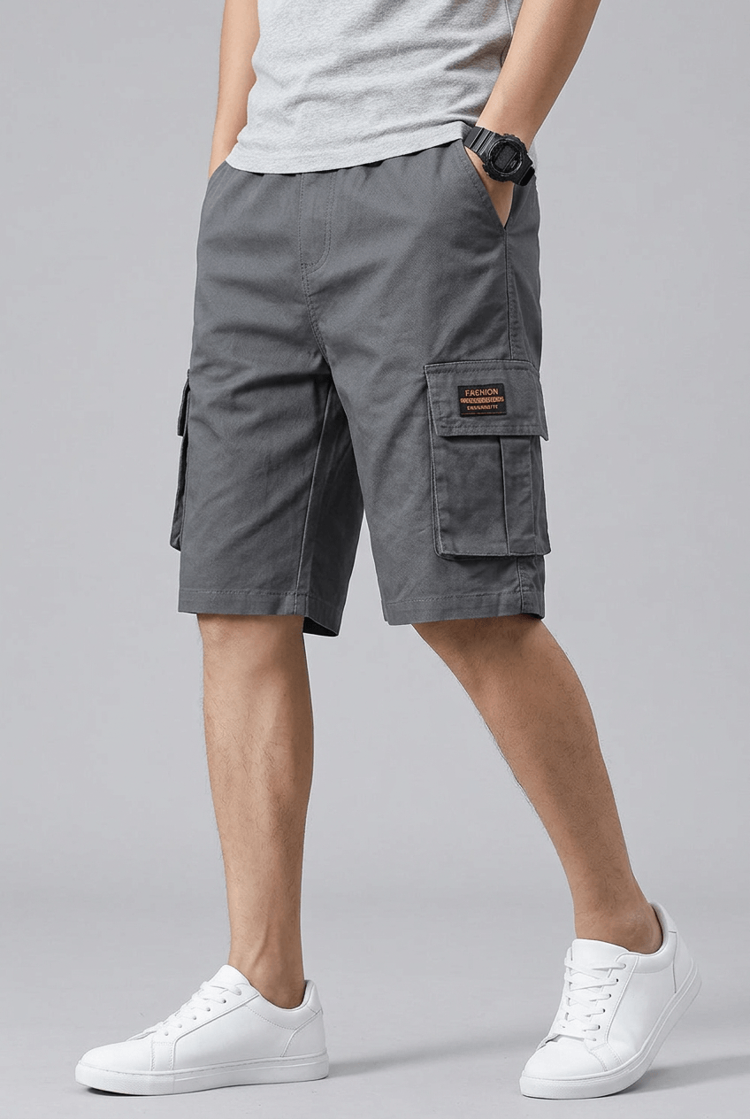 Men's Cargo Shorts | Elasticated Waist & Large Pockets