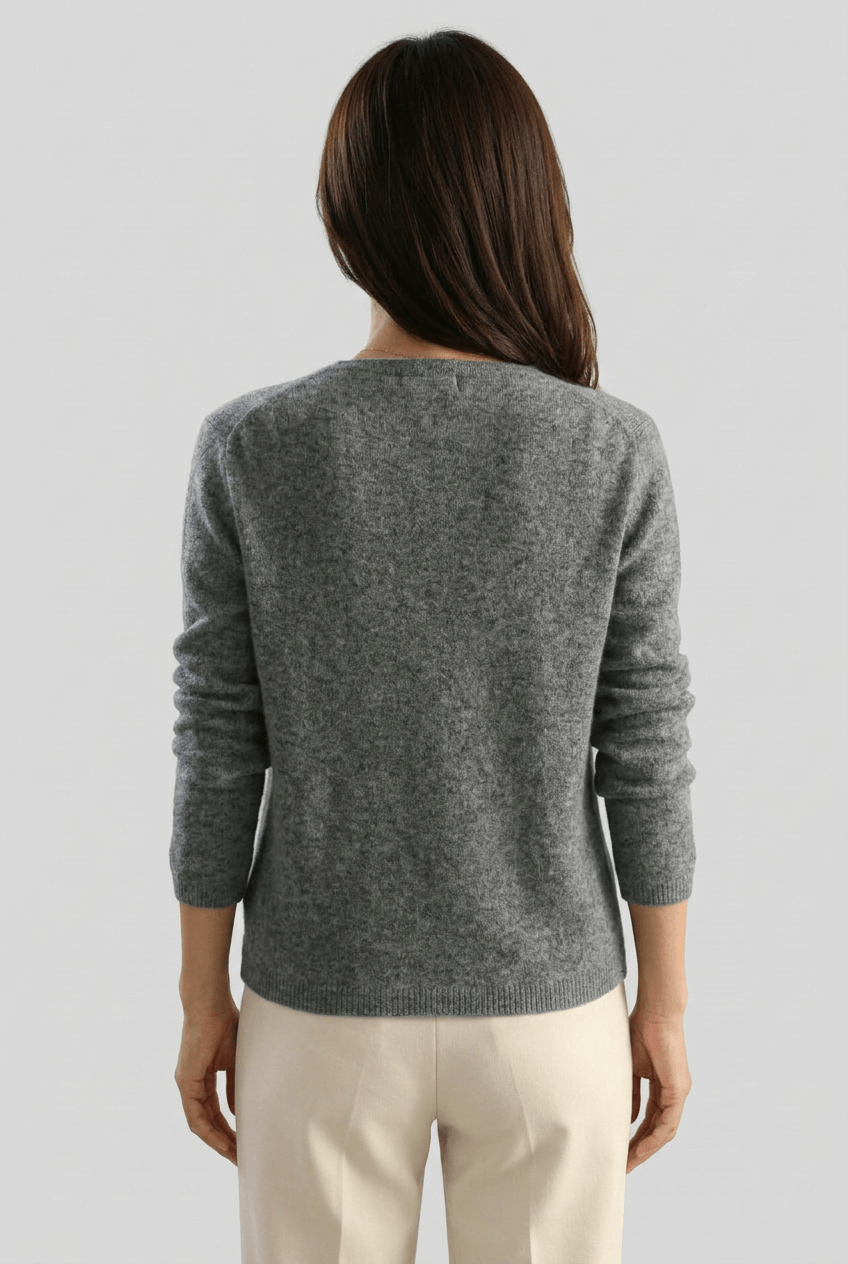 Women's Asymmetric Cardigan | Button Front & Ribbed Cuffs