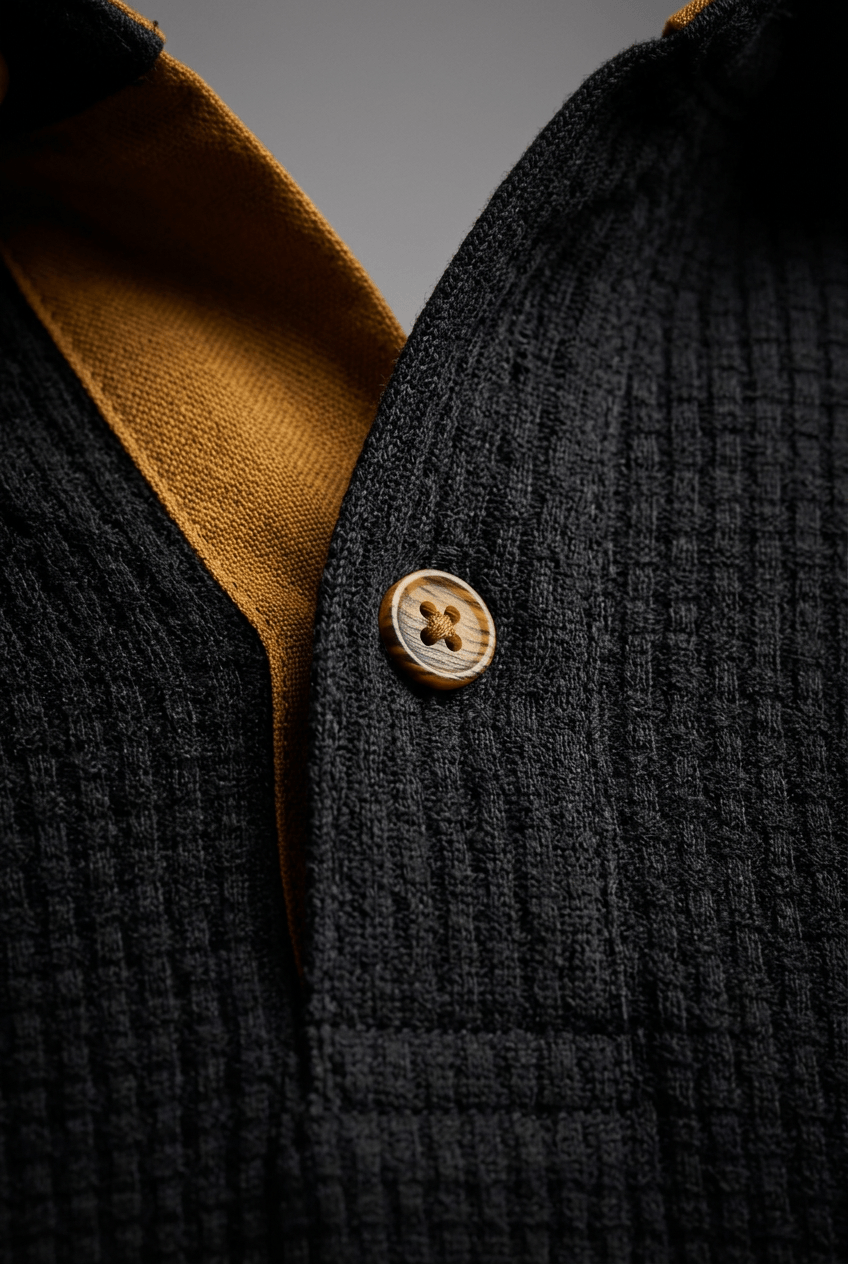 Men's Polo Shirt | Waffle Texture