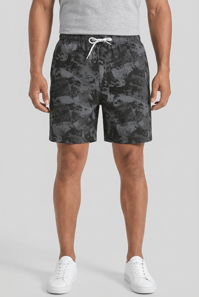Men's Swim Shorts | Print & Built-In Compression Liner