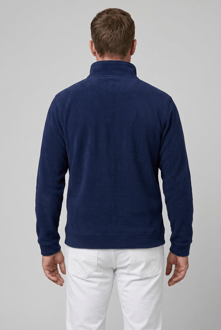 Men's Quarter Zip Pullover | Raglan Sleeves & Contrast Zip