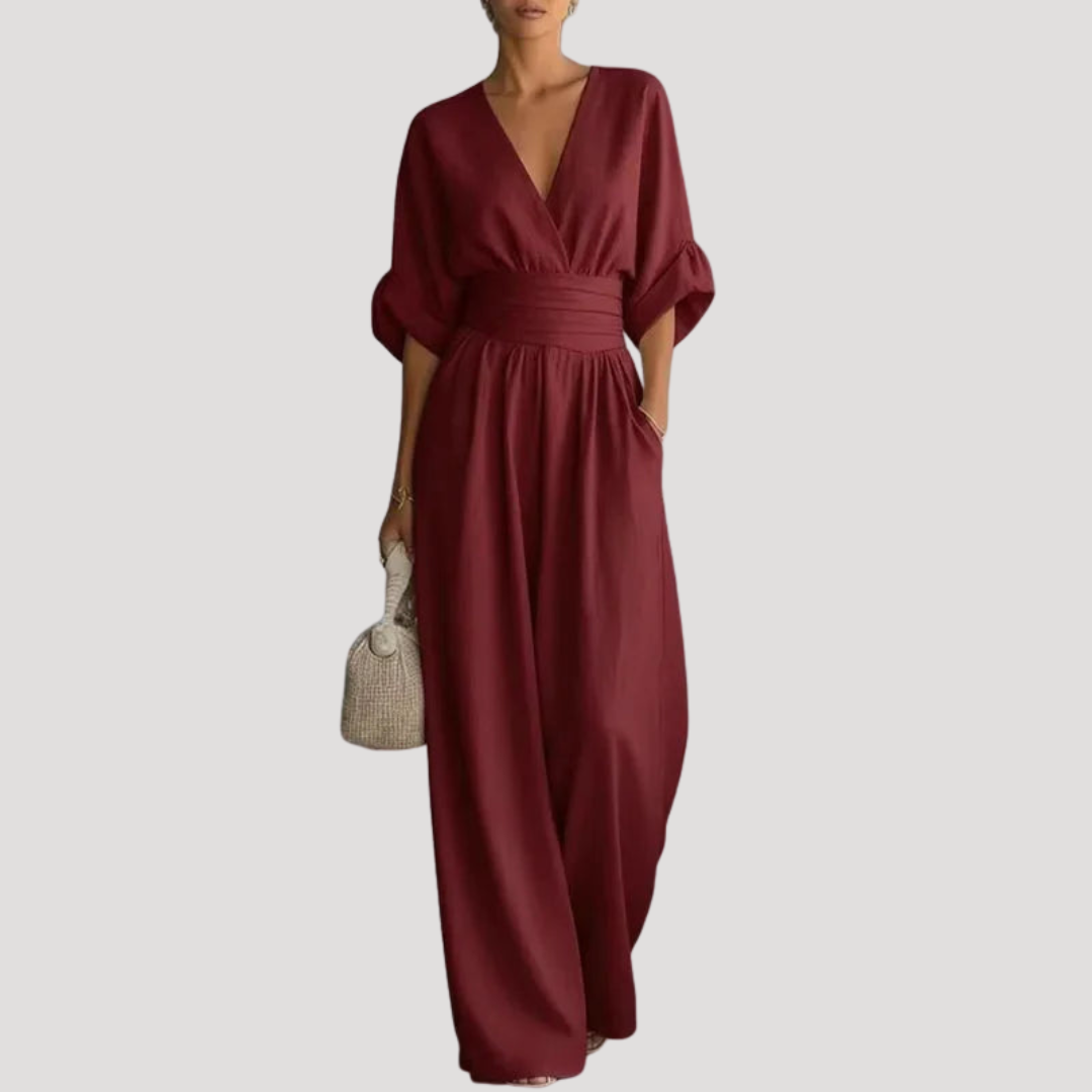 Women’s Jumpsuit | Summer Wide Leg V Neck