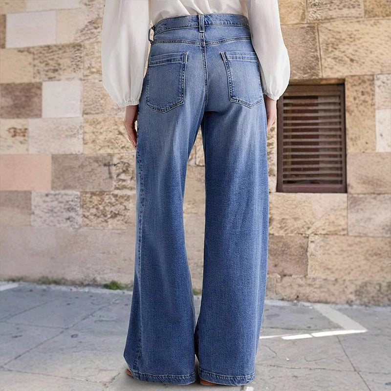 Women's High Waisted Wide Leg Jeans | Denim