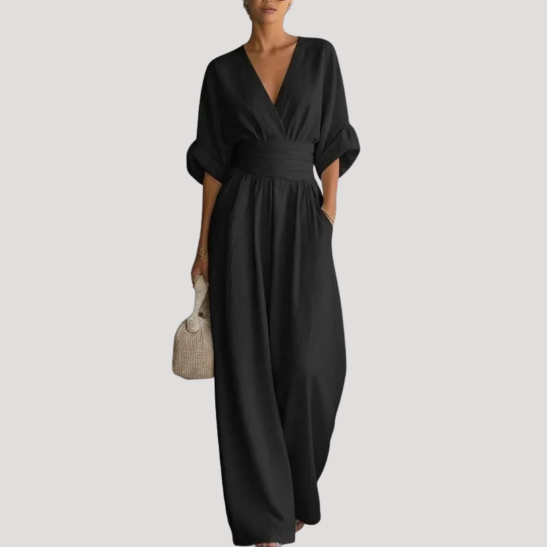 Women’s Jumpsuit | Summer Wide Leg V Neck