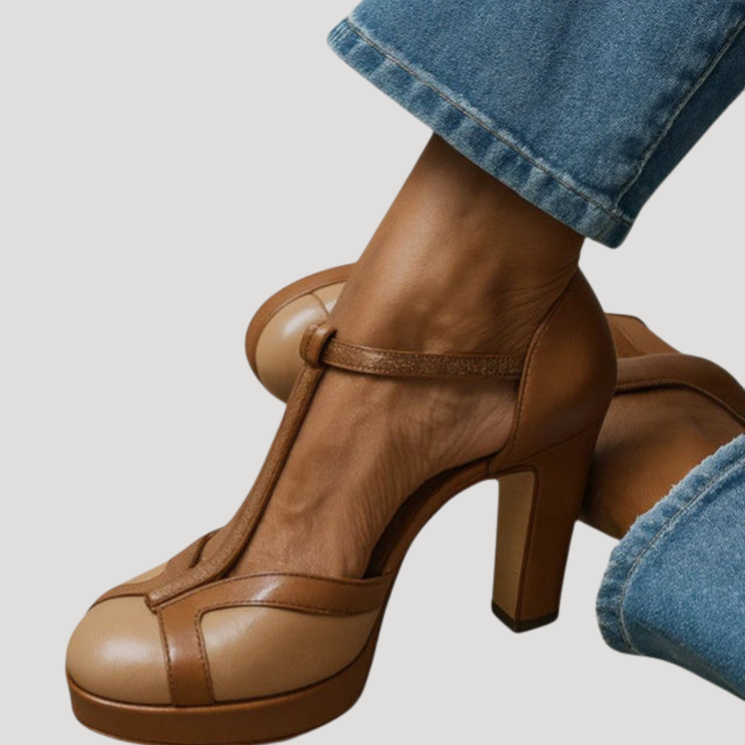 Women’s Heel Sandals | Block Mary Jane